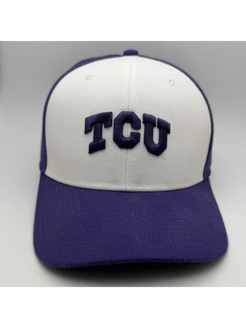 Nike TCU Horned Frogs Classic99 Dri-FIT Fitted Baseball Cap Hat Purple White
